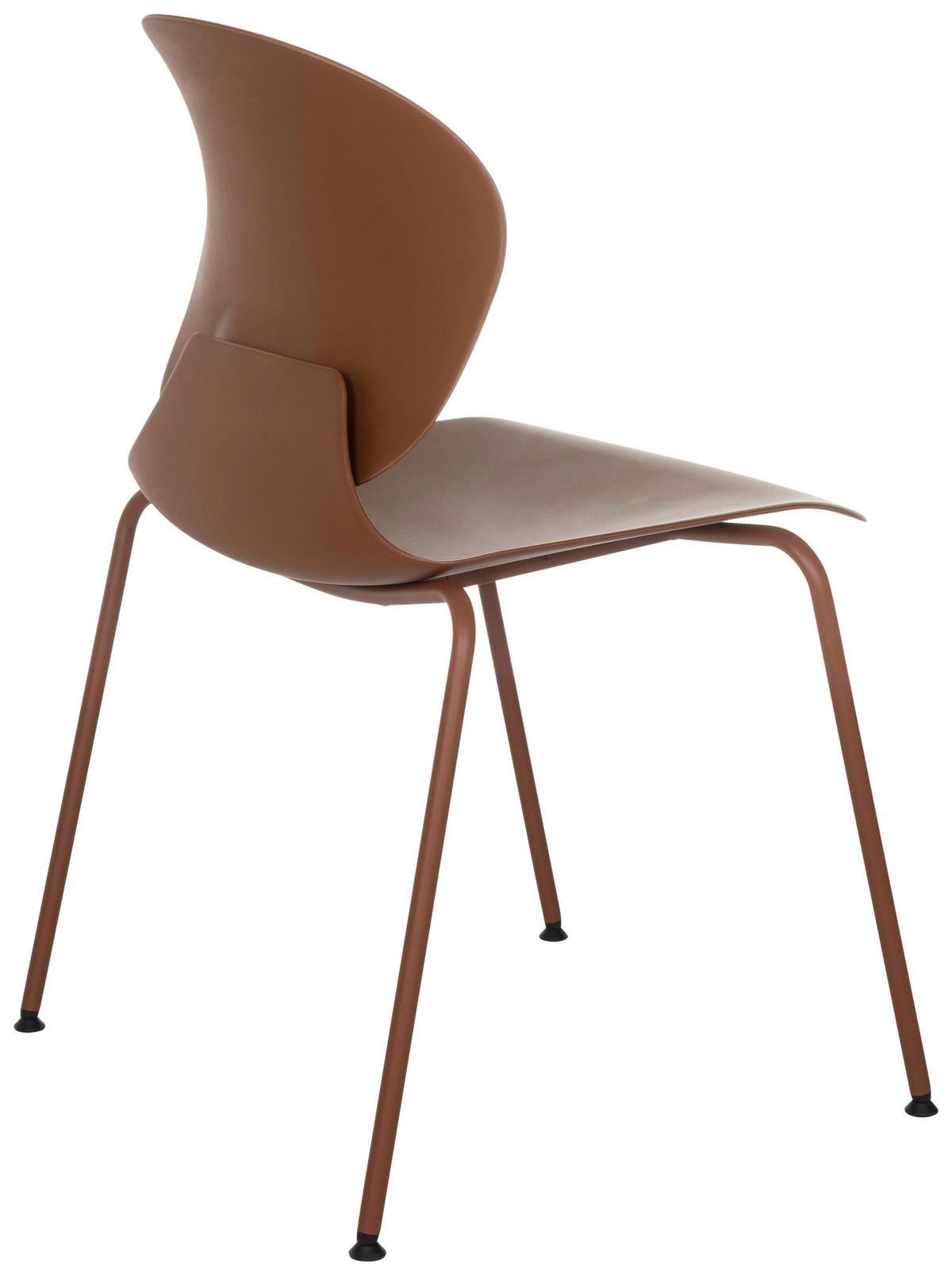 Konferenčni Stol T36 Vi, Rdečerjava - srebrne barve/rdečerjava, Moderno, kovina/umetna masa (56/80/54cm) - MID.YOU