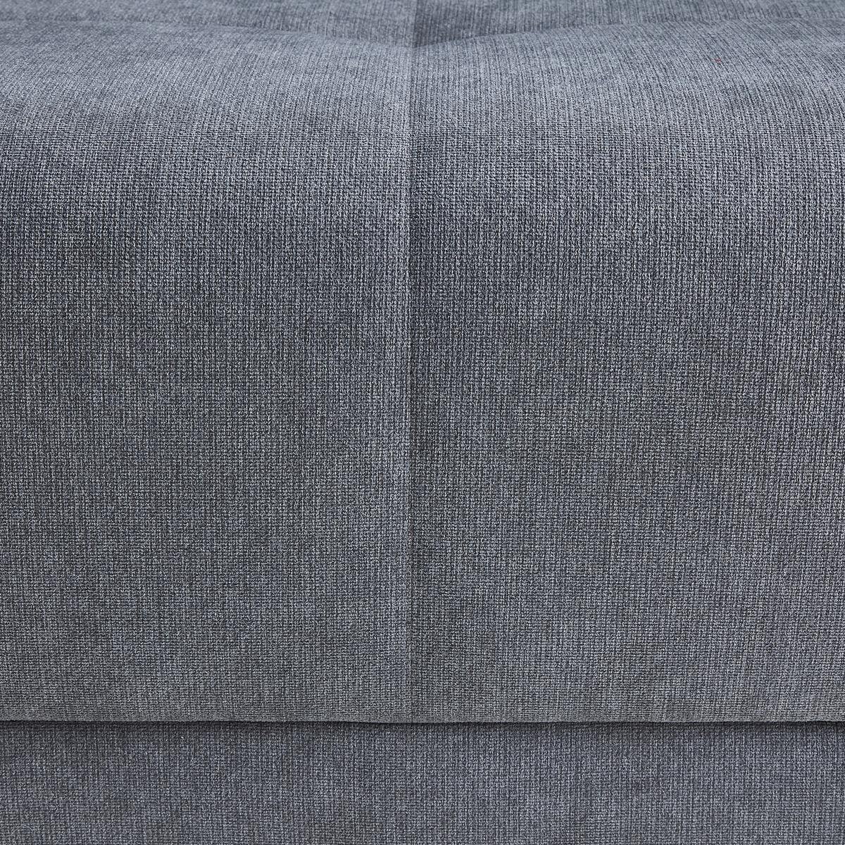 Sedežna Garnitura Adriano, Siva, Ležišče, Predal - siva/črna, Moderno, tekstil (313/91/217cm) - Mömax