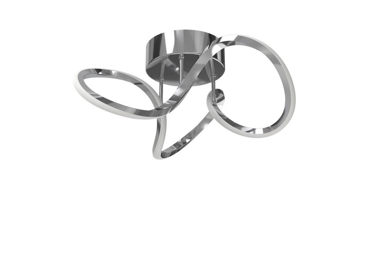 LAMPA SUFITOWA LED ANAHEIM *SBN* - kolor chromowy, Design, tworzywo sztuczne/metal (34,5/19cm) - Novel