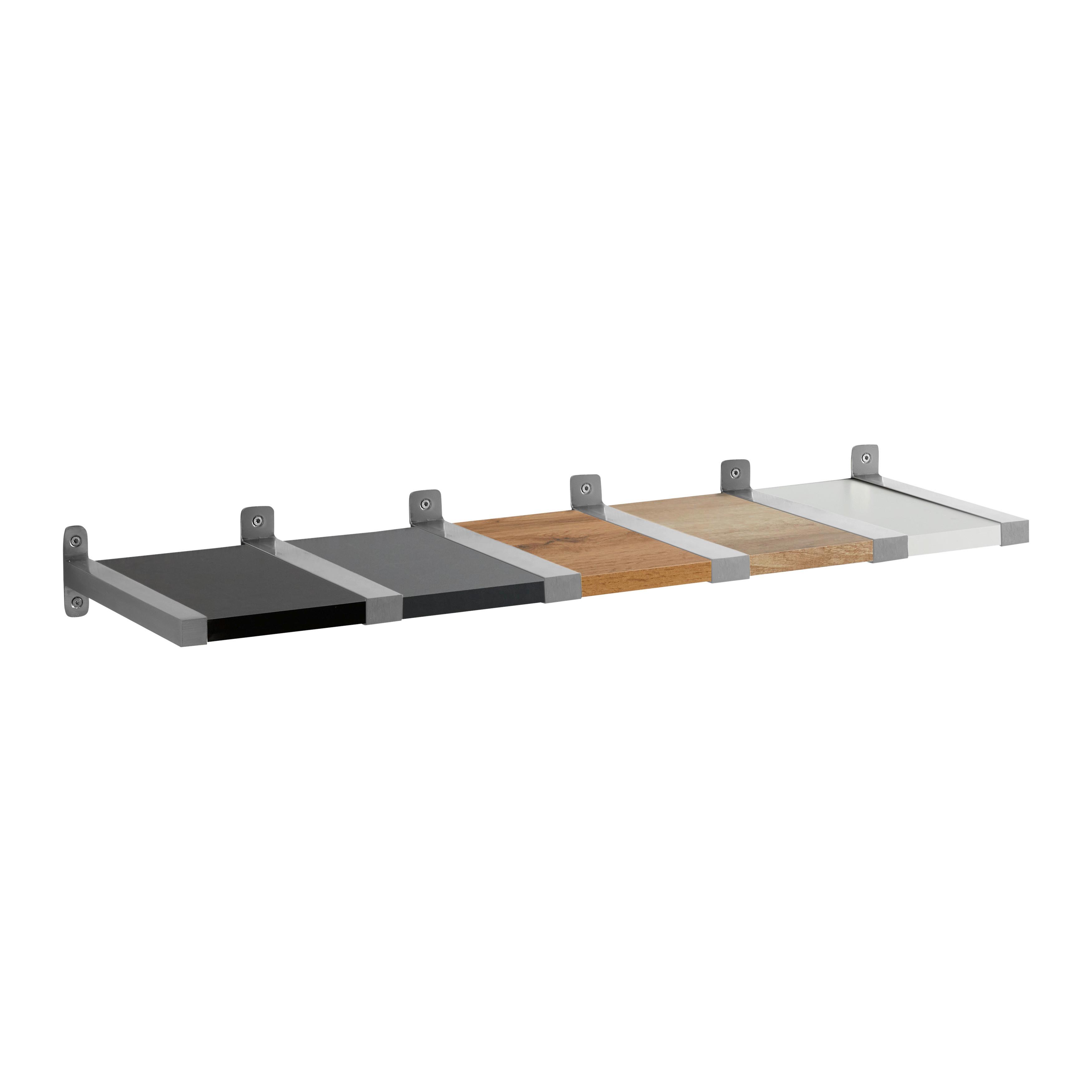 VÄGGHÅLLARE LENTINI II -SB- - aluminiumfärg, Modern, metall (3,2/8/25,5cm) - Mömax