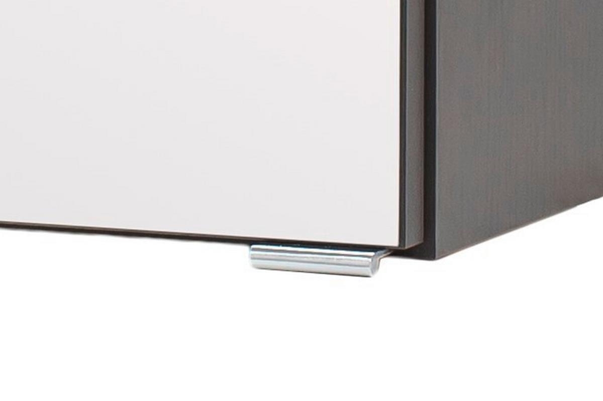 Spiegelschrank Florida in Grau/Graphitfarben - Chromfarben/Graphitfarben, MODERN, Glas/Holzwerkstoff (120/64/20cm)