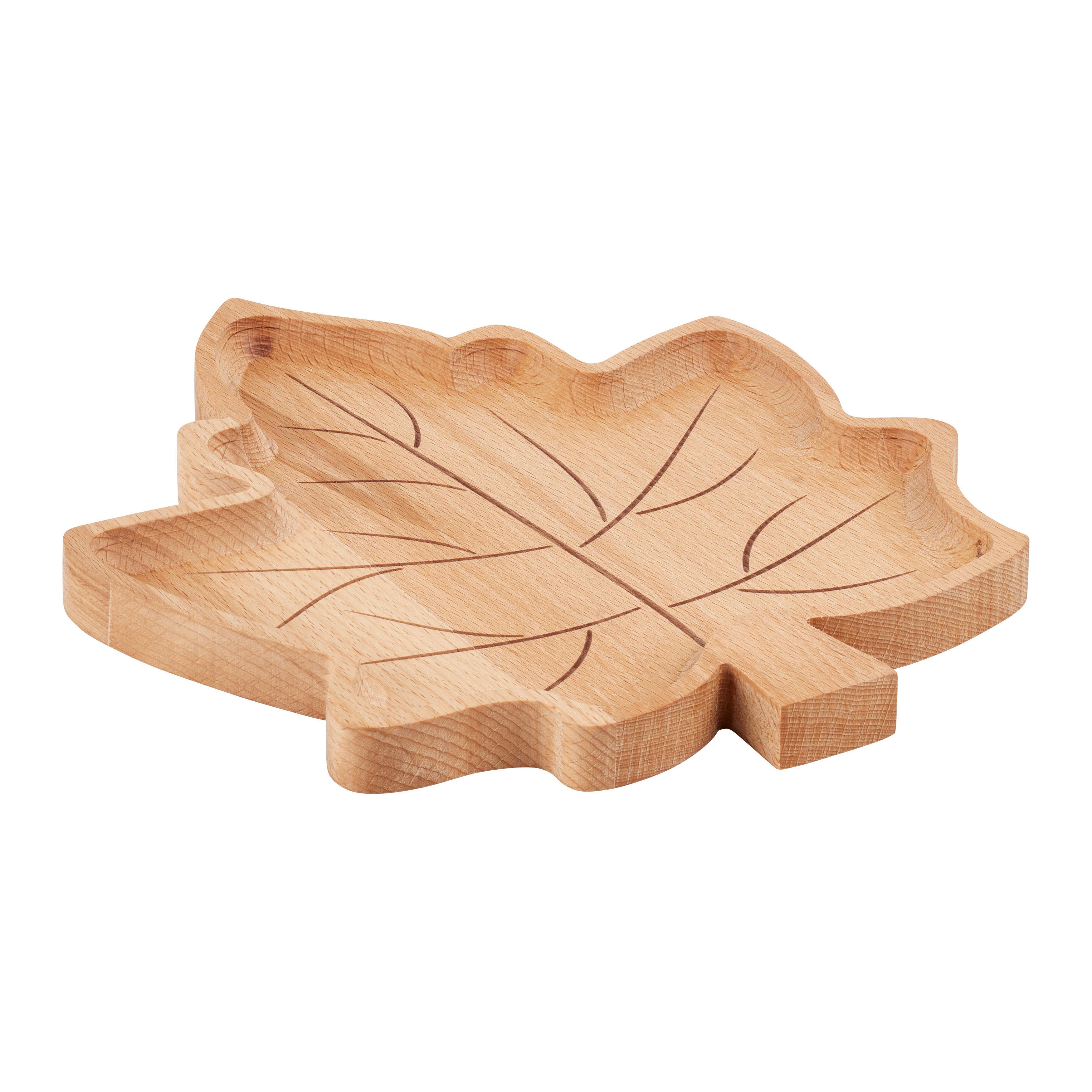 Dekoteller Autumn Naturfarben - Naturfarben, KONVENTIONELL, Holz (24,2/1,7/28,6cm) - Modern Living