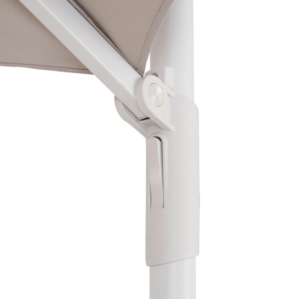 Ampelschirm Agostino in Grau - Grau, Modern, Textil/Metall (300/250/300cm) - Mömax