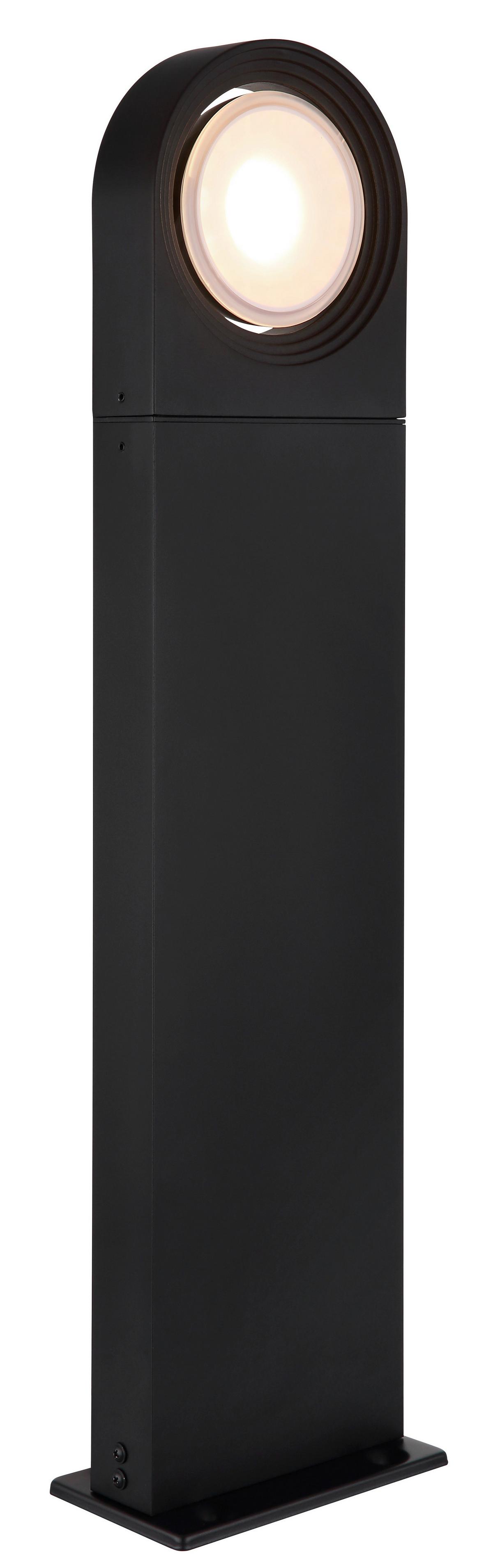LED-AUSSENLEUCHTE 34322S OKO - Weiss/Schwarz, Design, Kunststoff/Metall (17/10/70cm) - Globo