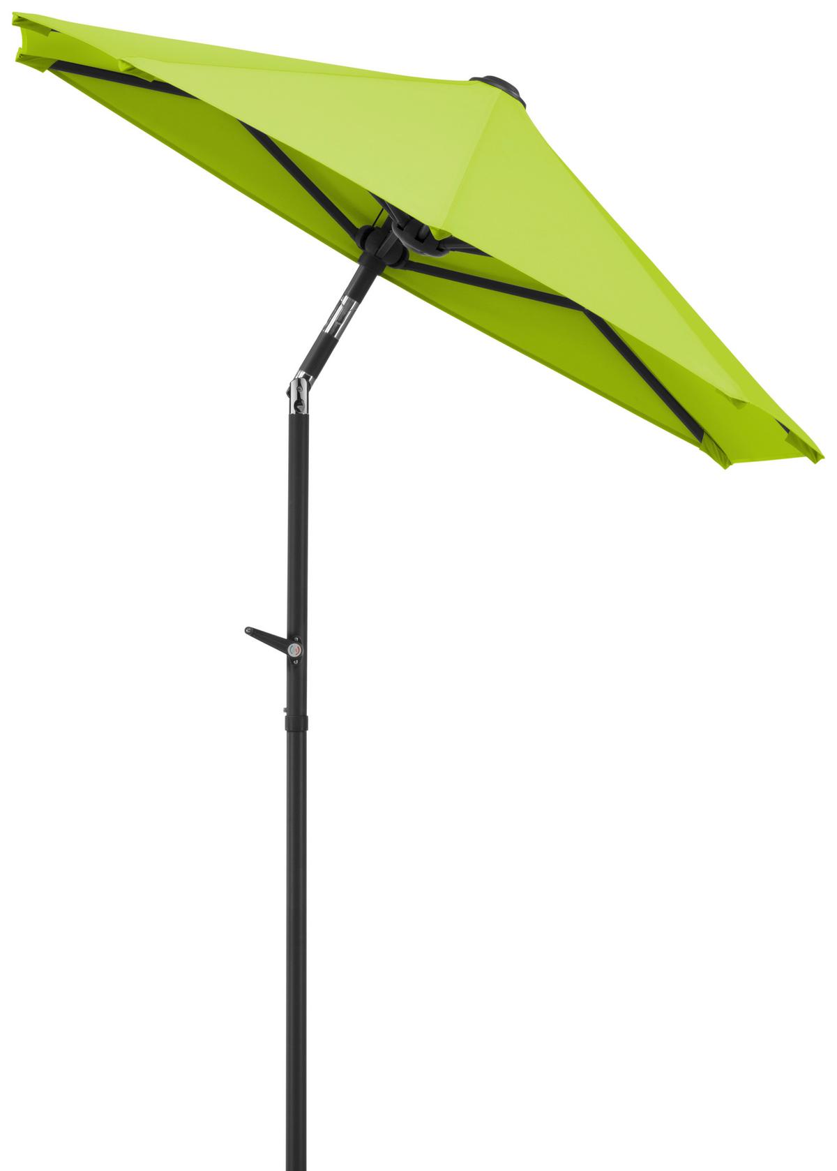 Ampelschirm Salerno Mezza ca.150x228x150cm Grün - Anthrazit/Grün, Basics, Textil/Metall (150/228/150cm) - Schneider