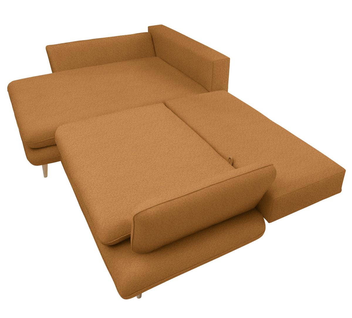 Kutna Garnitura Monte - boje senfa/prirodne boje, Romantično / ladanjski, tekstil/drvo (181/283cm) - Premium Living
