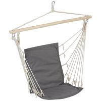 VISEČ SEDEŽ RELAX - siva/naravne barve, tekstil/les (100/47cm) - Modern Living