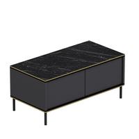 Couchtisch Imaj Couchtisch - Anthrazit/Schwarz, Design, Holzwerkstoff/Metall (90/45/40cm) - Livetastic