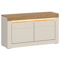 Bancă NAXXAR - cașmir/culoare lemn stejar, Trend, material pe bază de lemn (94,2/53,5/34,6cm) - Modern Living