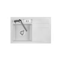 Spüle BELA 78, polarweiß, Becken links - Weiß, MODERN, Keramik (78/51cm) - Systemceram
