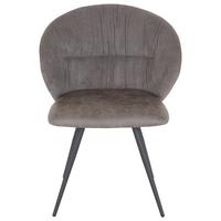 Stol Adana, Siva - siva/črna, Moderno, kovina/tekstil (57/80,5/62cm) - Modern Living