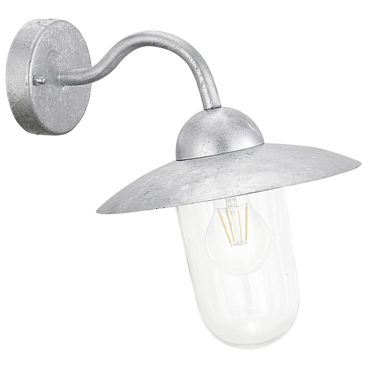 Aussenleuchte 88489 - Klar/Silberfarben, Konventionell, Glas/Metall (31/31/45cm) - Eglo