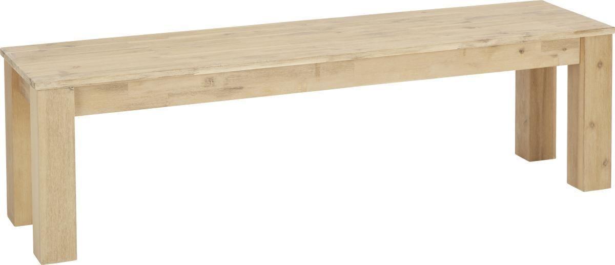 Sitzbank aus Akazie teilmassiv - Akaziefarben, Konventionell, Holz (160/45/40cm) - Zandiara