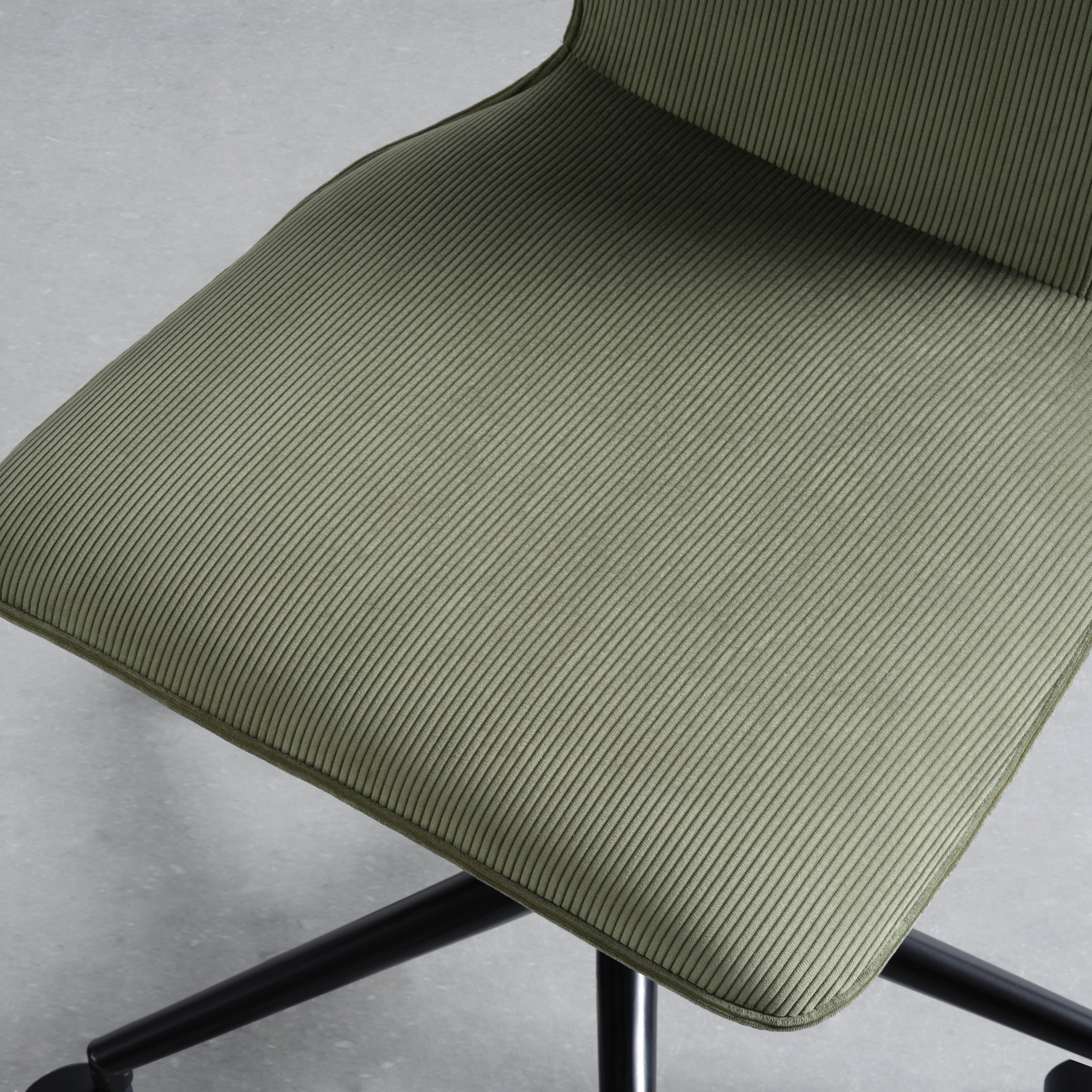 Drehstuhl Luigi Grün/Schwarz - Schwarz/Grau, MODERN, Kunststoff/Textil (49/84-94/54cm) - Mömax