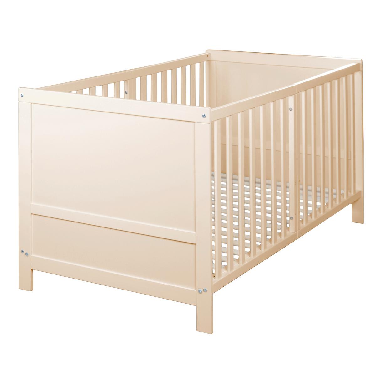 Rácsos Kiságy, Átalakítható Easy Sleep - világosbarna, Basics, faalapú anyag (78/78/142cm) - Roba