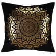 Zierkissen Marokko Schwarz/gold 45x45cm - Schwarz, LIFESTYLE, Textil (45/45cm) - MÖMAX modern living