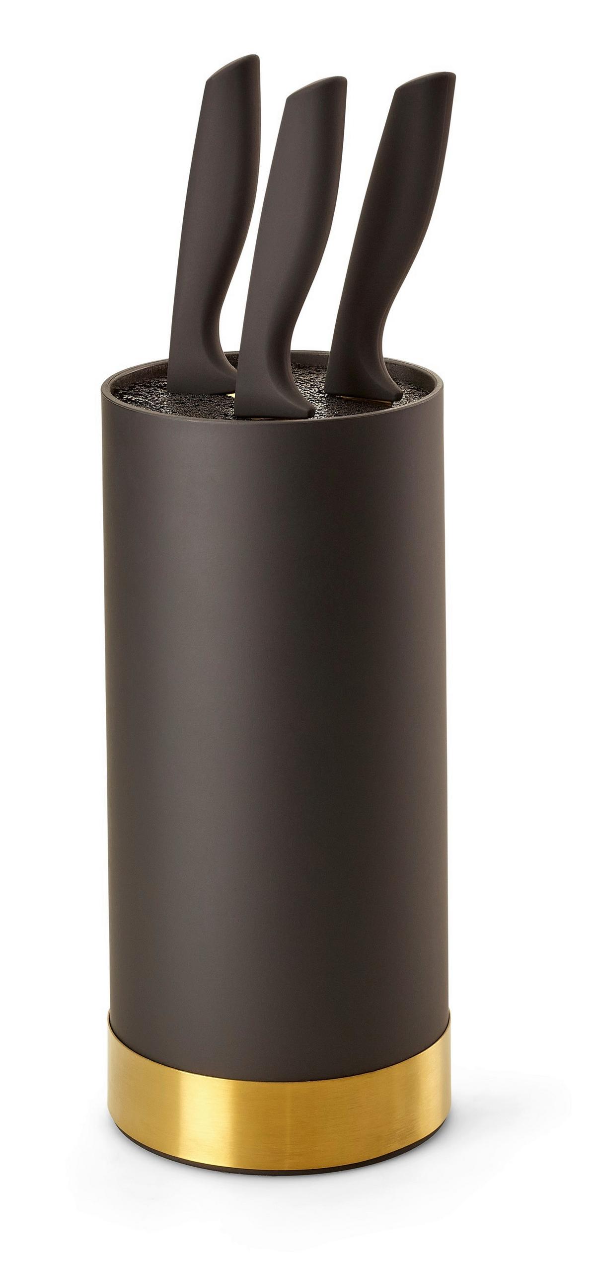 Késtartó Blokk Ew-Mb-0371 - fekete/aranyszínű, Basics, műanyag (11/22cm) - Echtwerk
