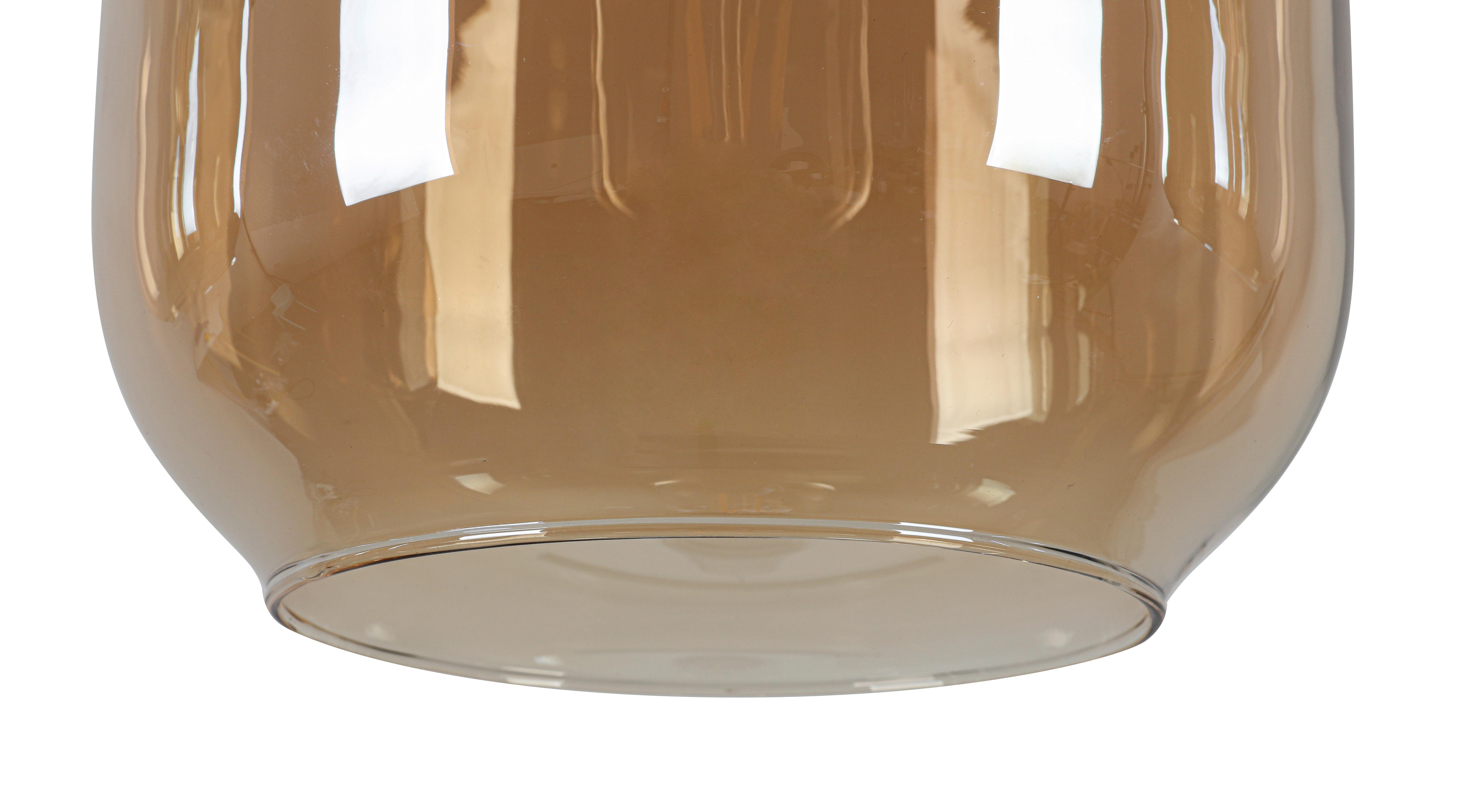 HÄNGLAMPA SIOP - bärnstensfärgad/champagne, Modern, metall/glas (80/20/120cm)