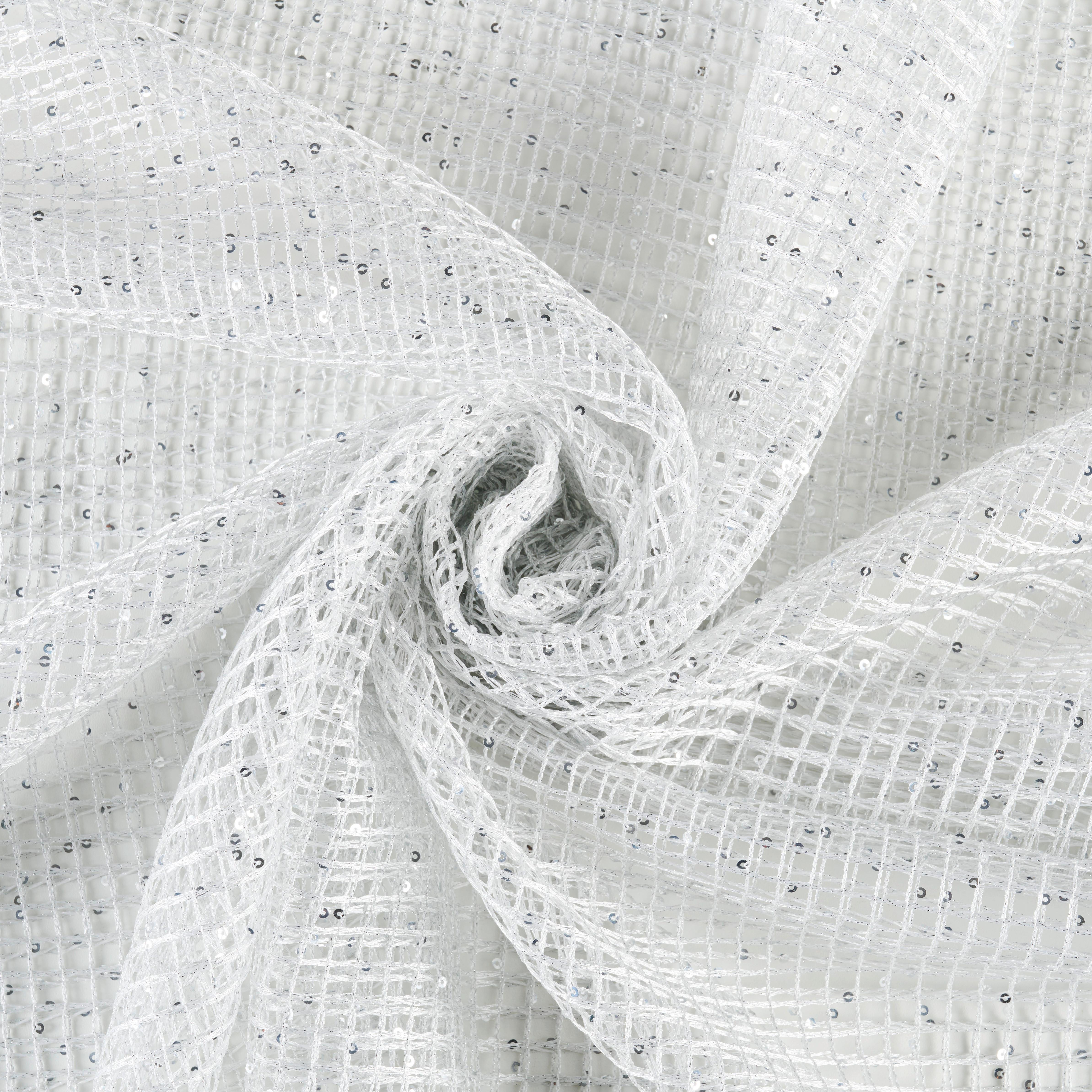 GARDINLÄNGD SPARKLE - silver/grå, textil (140/245cm) - Mömax