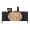 TV-BÄNK HONG KONG -EXKLUSIV- - svart/guldfärgad, Lifestyle, metall/trämaterial (160/71,9/37,5cm) - Mömax