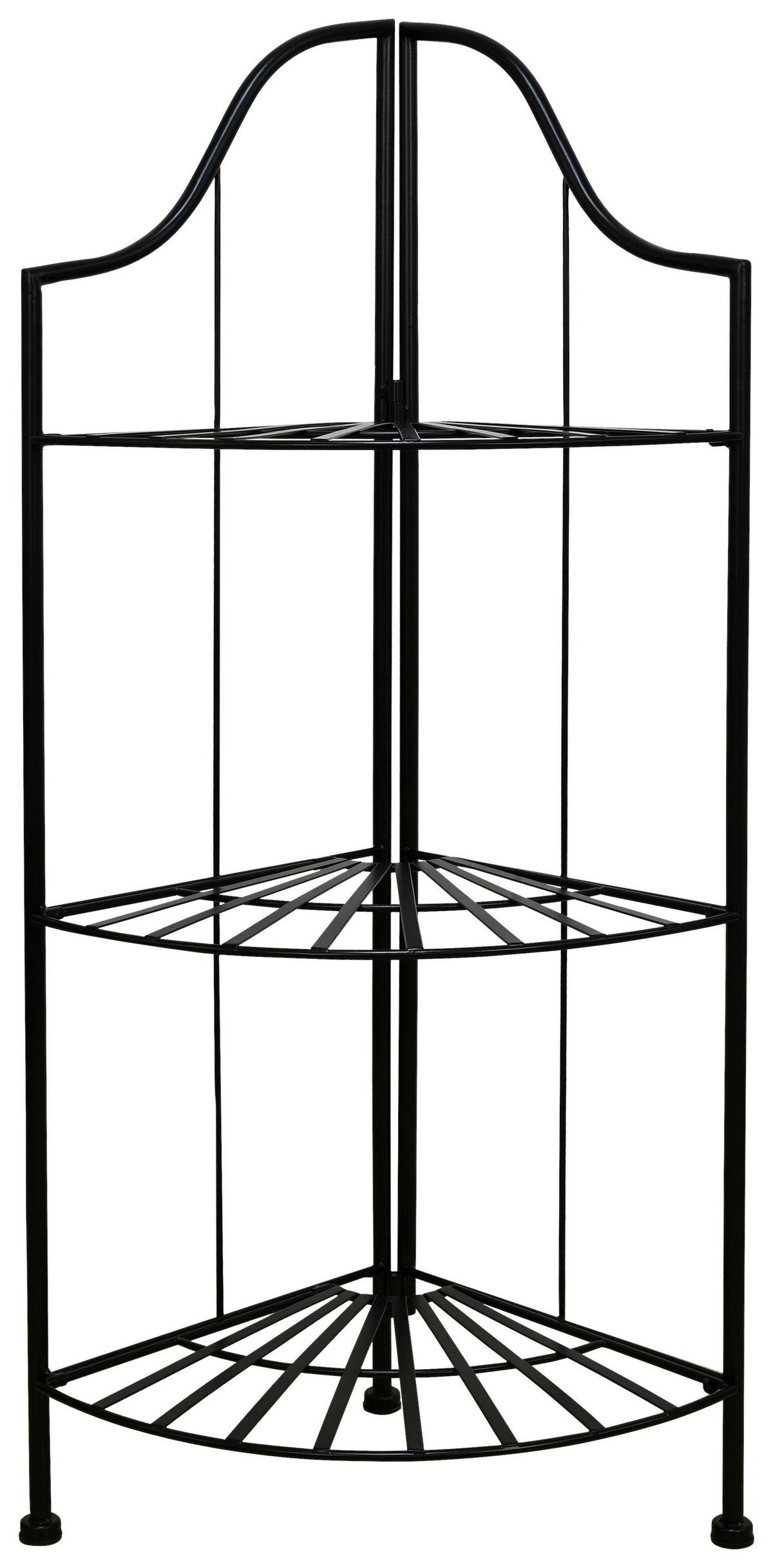 Regal Nadim, Črna - črna, Trend, kovina (30/100/30cm)