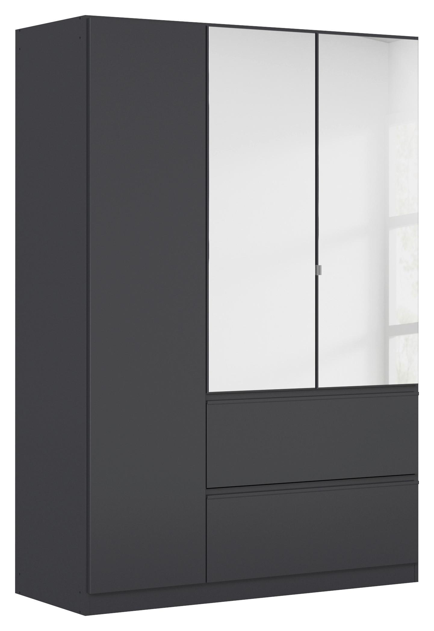 Omara S Klasičnimi Vrati Costa, Siva - temno siva/siva, Moderno, leseni material (136/197/54cm) - Rauch Möbel