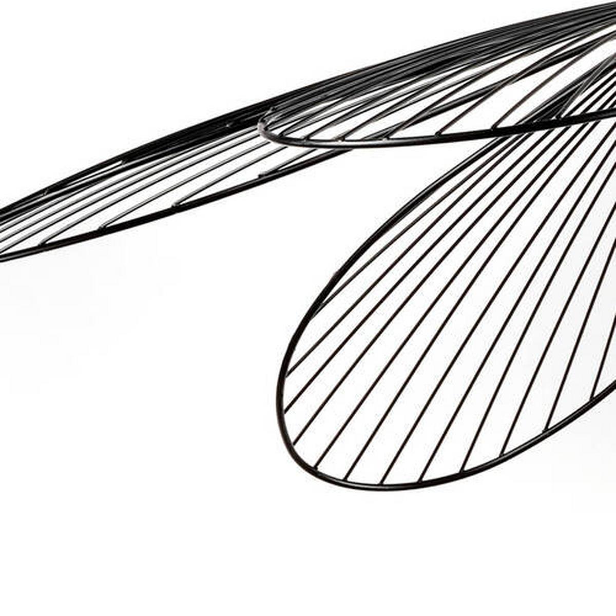 Hängeleuchte Fiore Schwarz max. 22 Watt - Schwarz, Design, Metall (83/107cm)