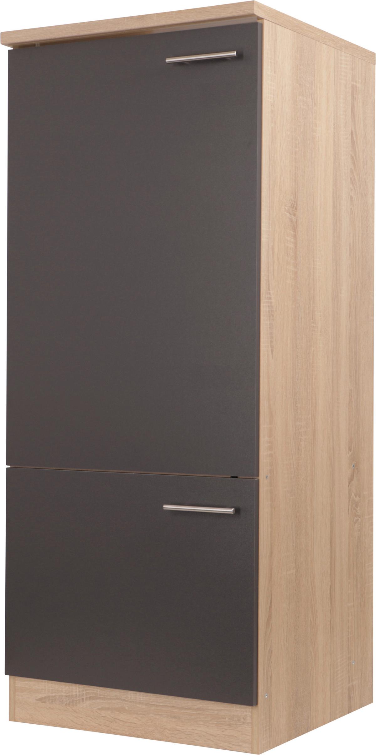 Omara Za Vgradno Napravo Merle, Barva Hrasta, Siva - srebrne barve/siva, Basics, kovina/leseni material (60/144,8/60cm) - Respekta