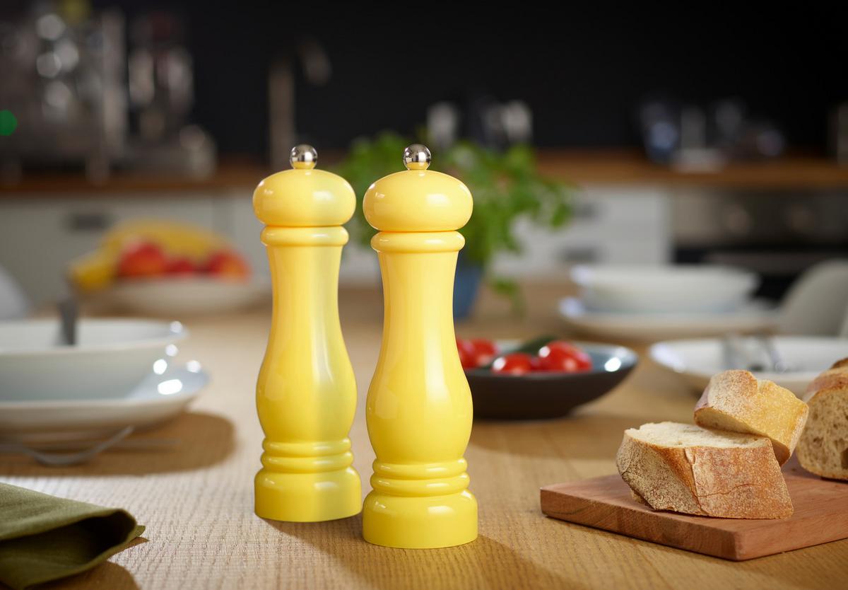 Salz- und Pfeffermühle Gelb 2-teilig - Gelb, Basics, Keramik/Kunststoff (6/21,5cm) - Echtwerk
