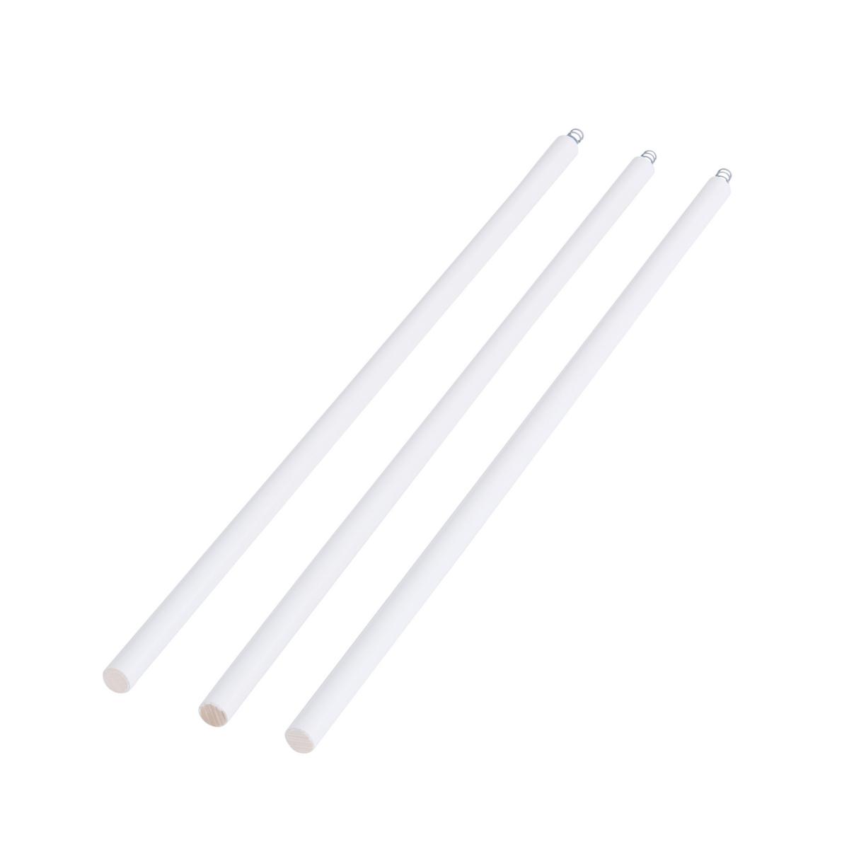 Pătuț cu bare ALEX - alb, Konventionell, lemn/material pe bază de lemn (82/81/144cm)