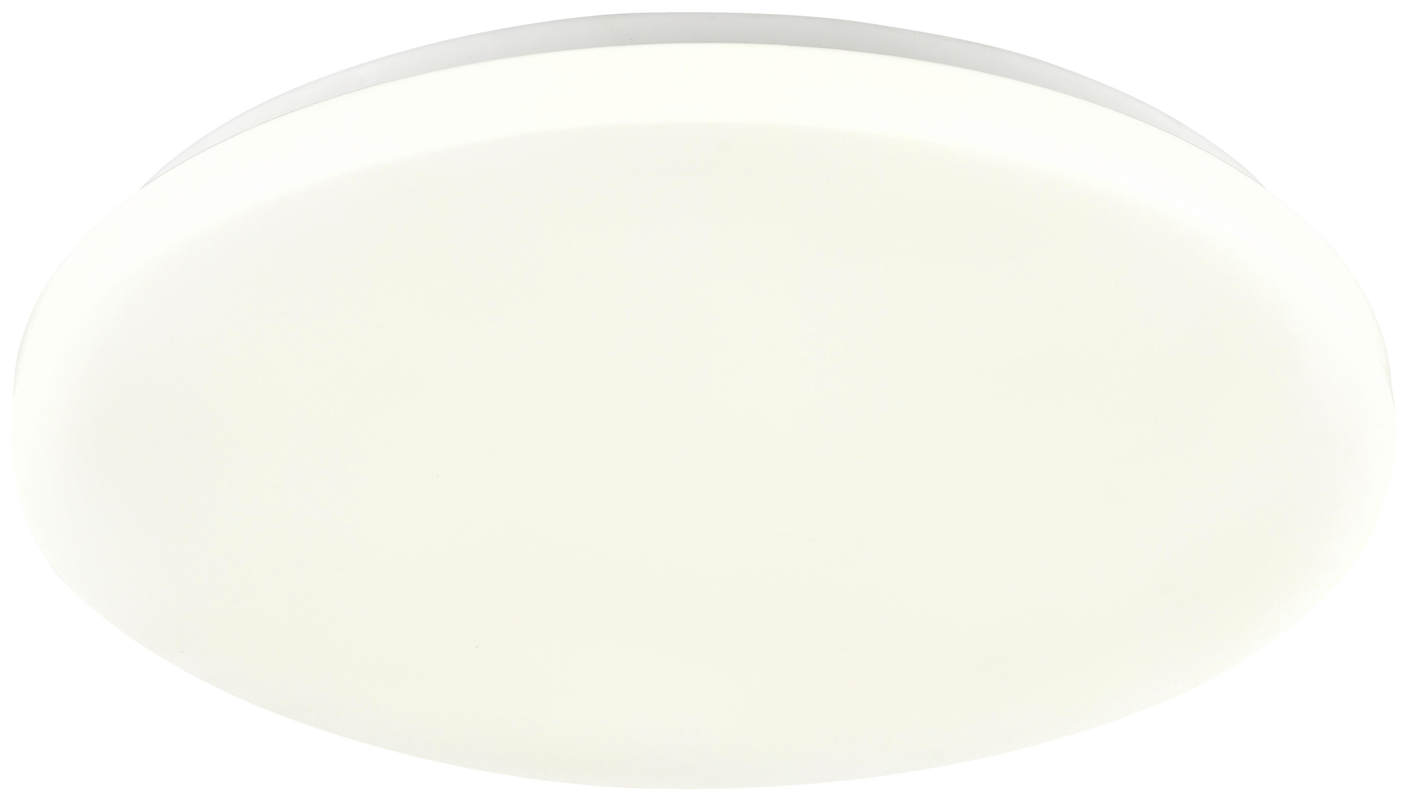 Mennyezeti Lámpa Woter 40cm - Fehér, konvencionális, Műanyag/Fém (39/6,5cm) - Modern Living
