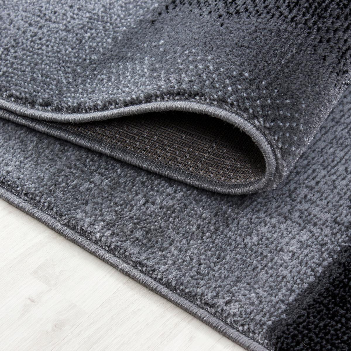 Webteppich Parma Schwarz ca. 200x290cm - Schwarz, KONVENTIONELL, Textil (200/290cm) - Novel