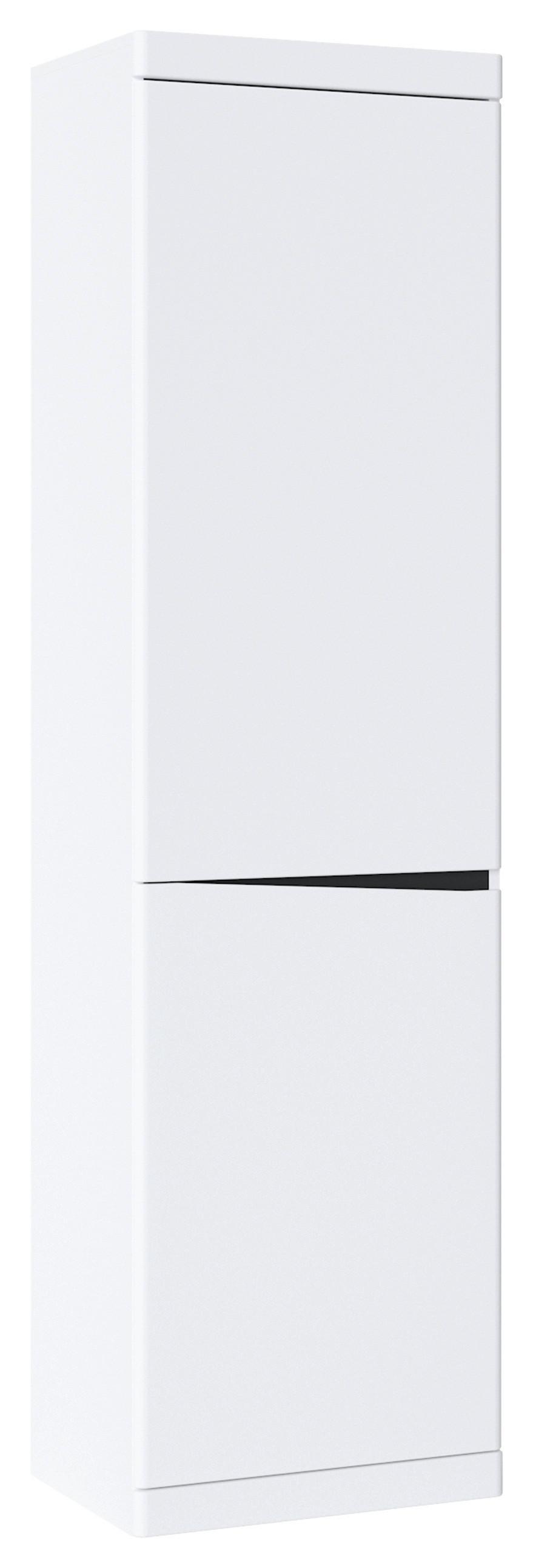 Dulap TURINO NEO - alb/grafit, Trend, material pe bază de lemn (54/196,5/39,9cm) - Modern Living