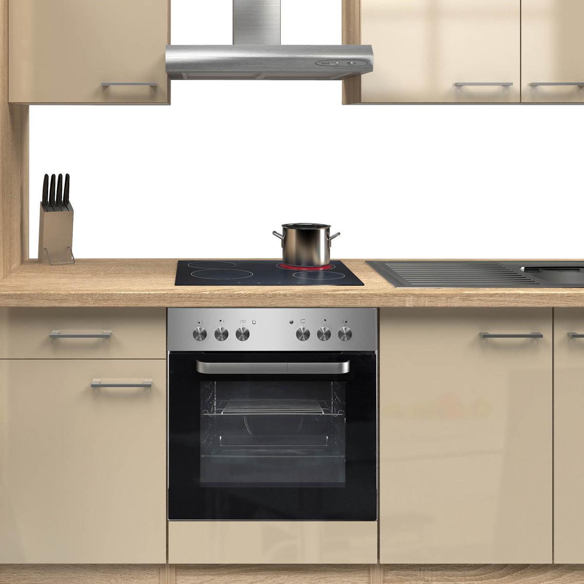 Kuhinjski Blok Z Aparati Nepal, Kašmir, Barva Hrasta - barve nerjavečega jekla/kašmir, Moderno, kovina/leseni material (300cm) - FlexWell