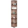 Kotni Regal Santino - aluminij/hrast, Moderno, leseni material (29/186,5/29cm) - Mömax modern living