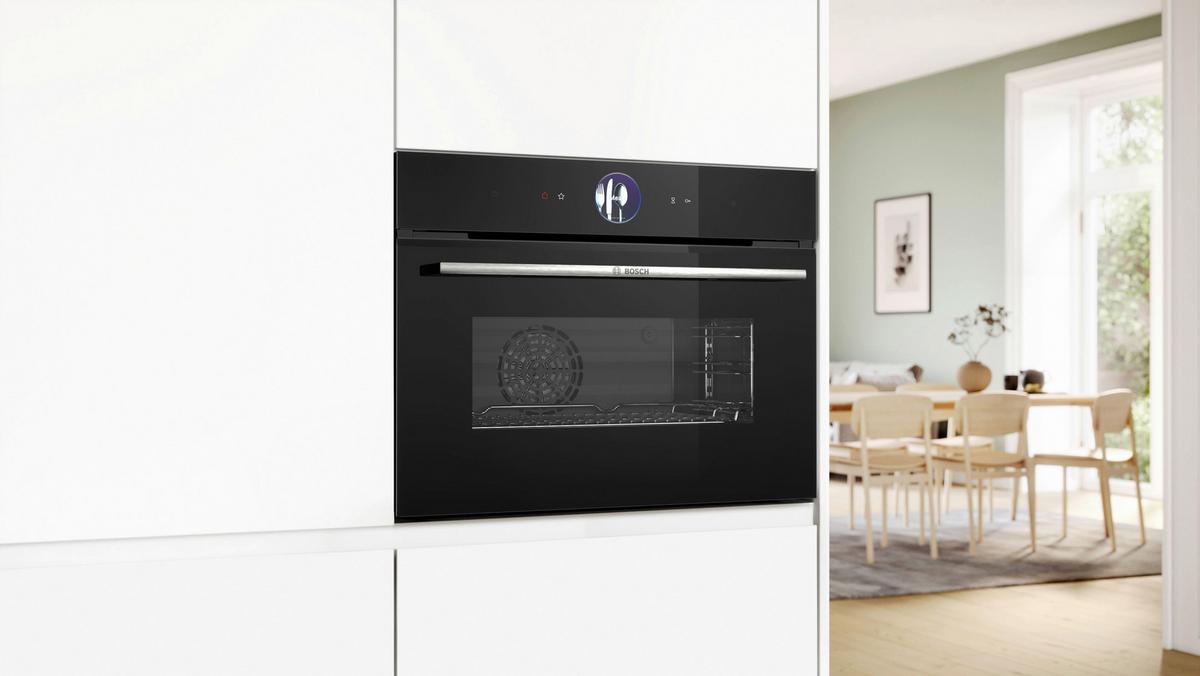 Kompaktbackofen CSG7361B1 Schwarz/Edelstahlfarben - Edelstahlfarben/Schwarz, MODERN, Glas/Metall (59,4/45,5/54,8cm) - Bosch