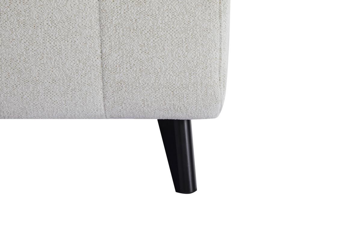 SOFA Z FUNKCJĄ SPANIA ALEKSA - biały/czarny, Design, drewno/tkanina (143/82/88cm) - Carryhome
