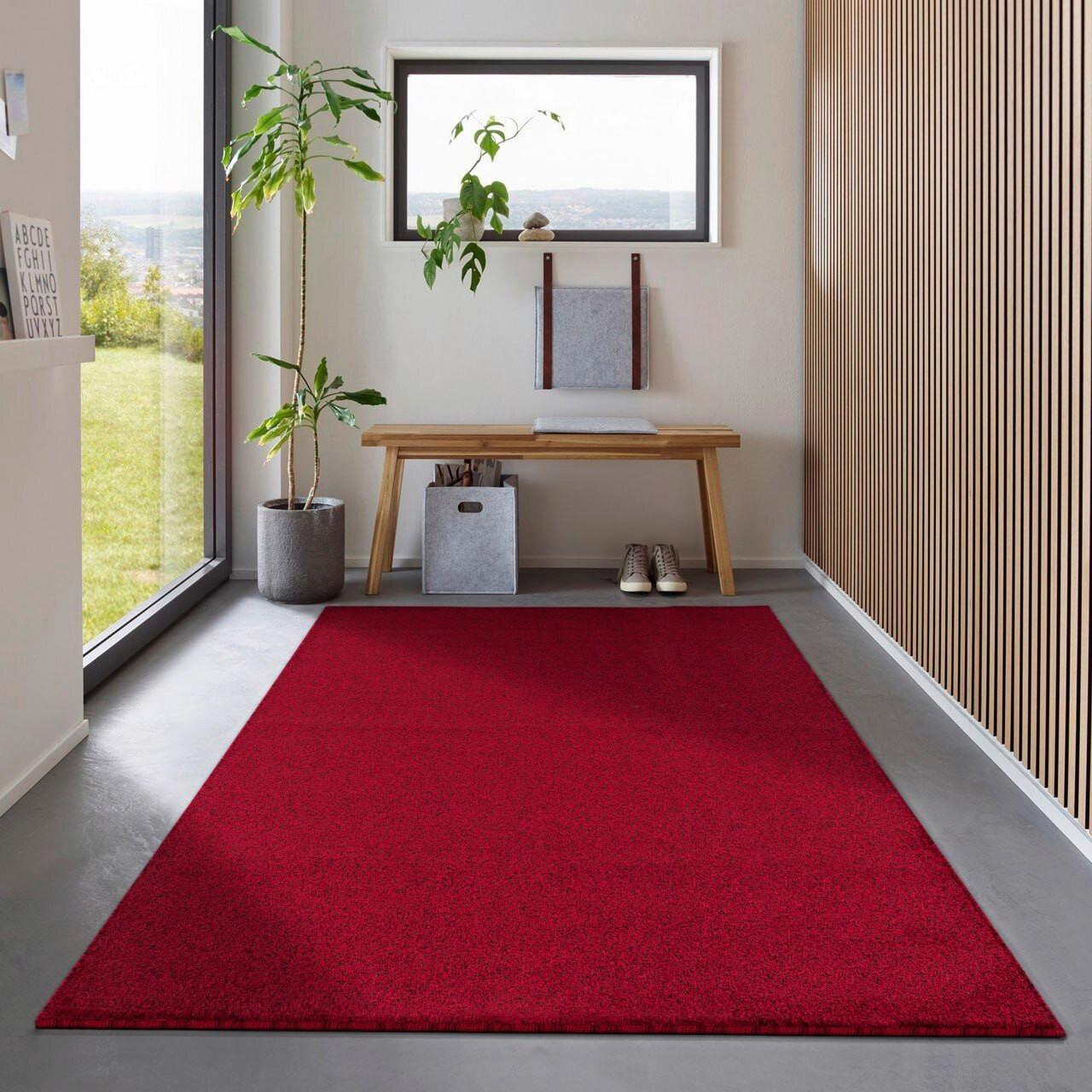 Hochflorteppich Ata Rot ca. 280x370cm - Rot, Design, Textil (280/370cm) - Novel