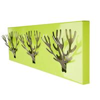 Hakenleiste B990535-22 Jeremy - Chromfarben/Hellgrün, Basics, Metall (60,5/17,7/2,8cm) - Globo
