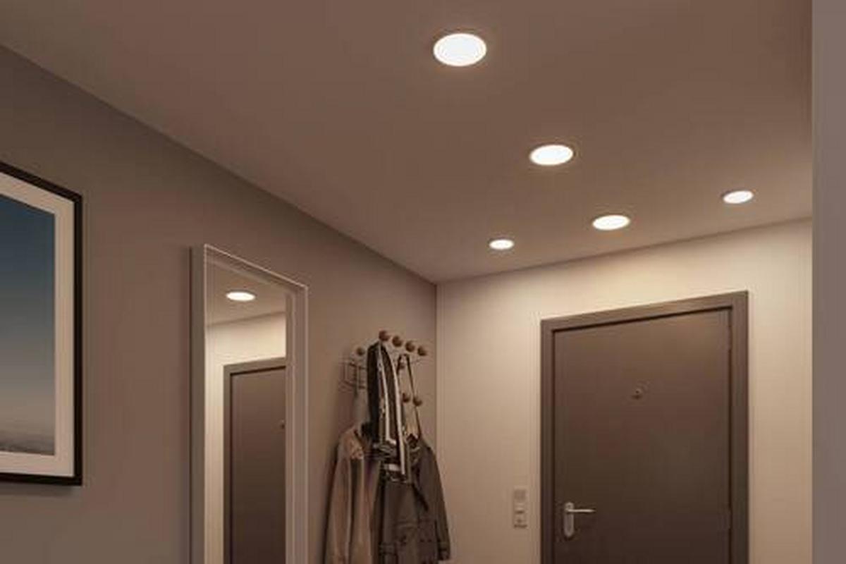 LED-Paneel Areo VariFit in Weiß max. 13 Watt - Weiß, Design, Kunststoff (17,5cm) - Paulmann