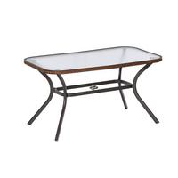 Vrtna Miza Ravenna, Temno Rjava, 150x85cm - temno rjava/barve grafita, Konvencionalno, kovina/umetna masa (150/85/74cm) - Gardenson