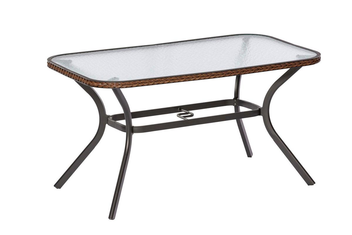 Vrtna Garnitura Ravenna, Temno Rjava, 7-Delna - temno rjava/barve grafita, Konvencionalno, kovina/umetna masa - Gardenson