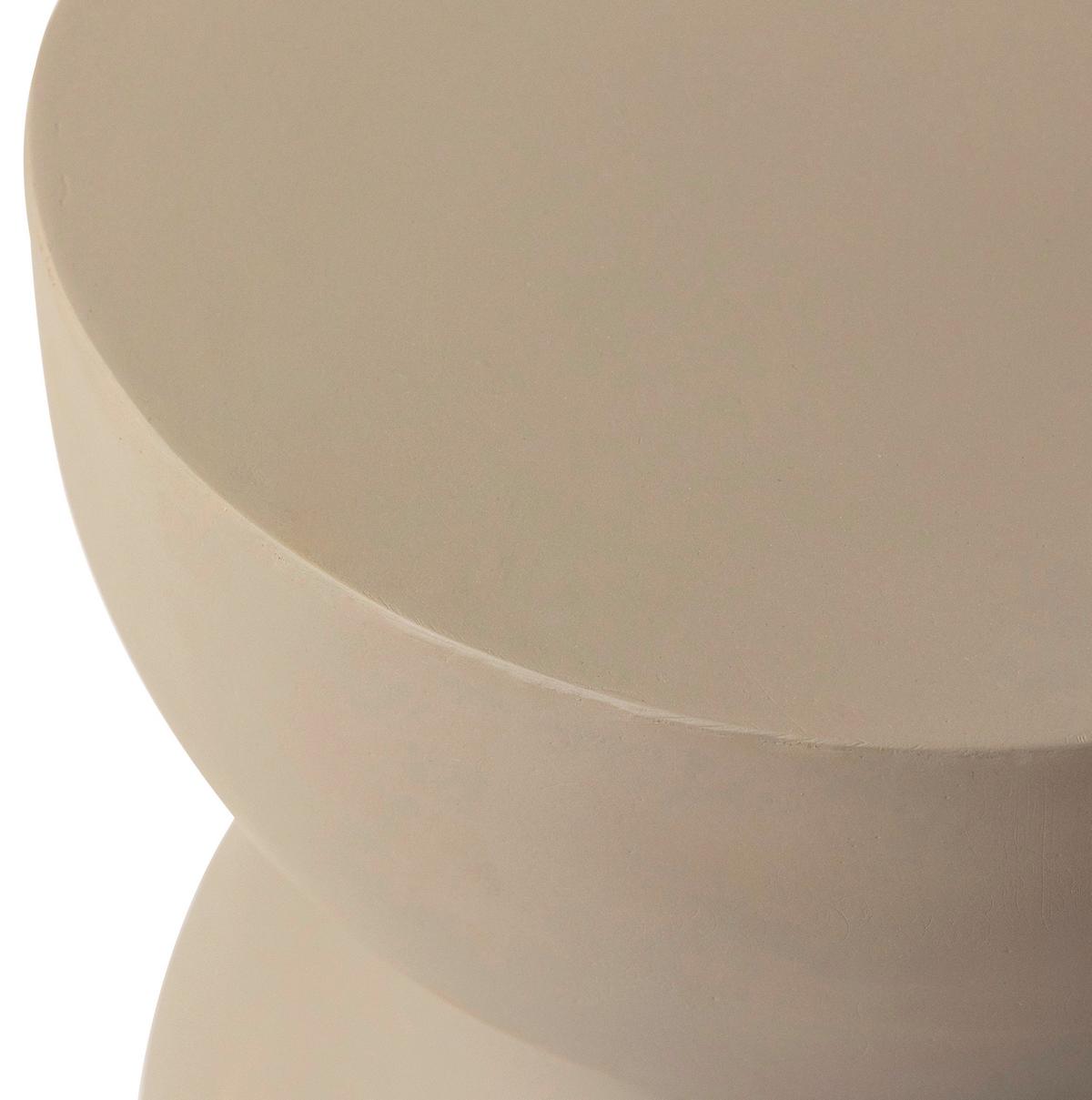 STOLIK KAWOWY KEPRNIK - greige, Design, kamień (35/35/39cm) - MID.YOU