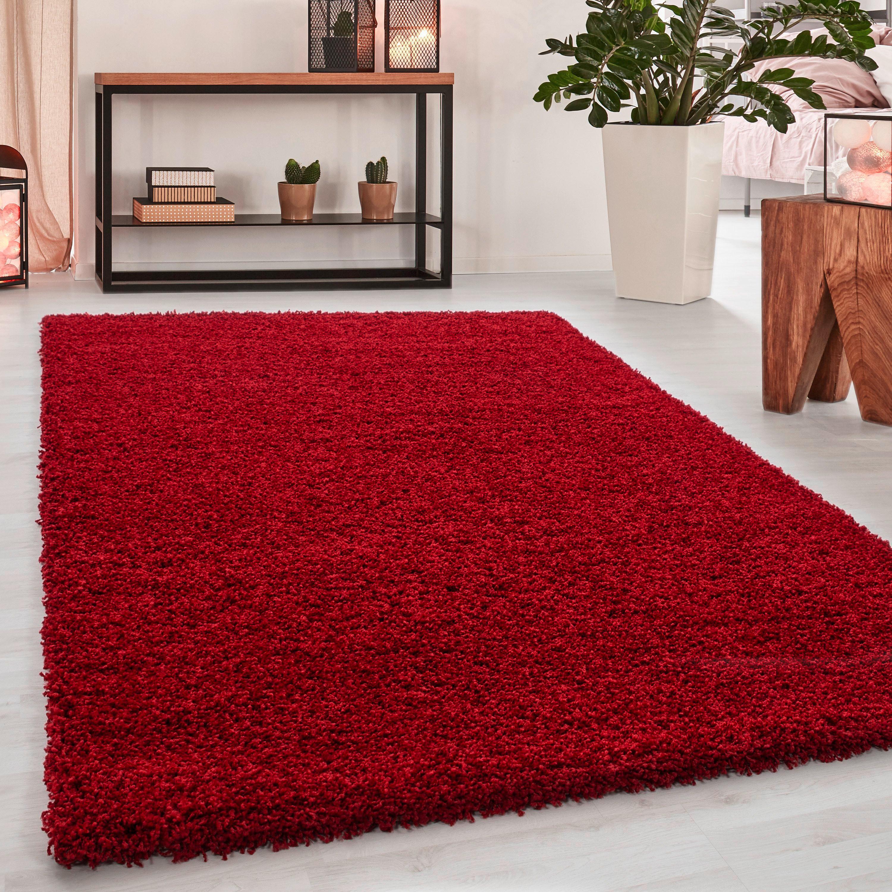 Hochflorteppich Dream Rot ca. 200x290cm - Rot, KONVENTIONELL, Textil (200/290cm) - Novel