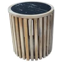 Măsuță de cafea SWAY -TREND- - culoare natur/negru, Modern, lemn/metal (45/50/45cm) - Premium Living