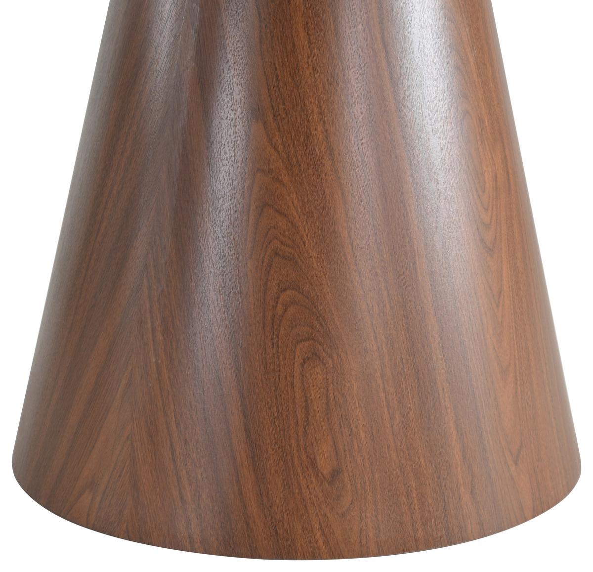 Jedilna Miza Sienna, Temno Siva, Barva Oreha, Ø 120 - temno siva/barva oreha, Moderno, steklo/leseni material (120/76cm) - MID.YOU