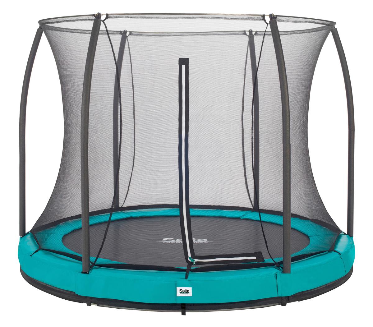 Boden-Trampolin Salta Comfort Ø ca. 305cm - Grün, Basics, Metall (305cm) - Salta