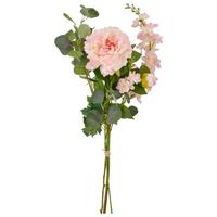 Pfingstrose Peonie-Mix-Bund Rosa ca. 80cm - Rosa/Grün, Basics, Kunststoff/Textil (80cm) - Mömax