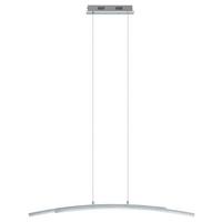 LED-Hängeleuchte Pertini in Chromfarben max. 10,8 Watt - Chromfarben/Transparent, MODERN, Kunststoff/Metall (96/8/150cm)