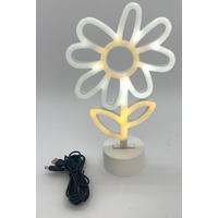 LED Díszlámpa Flower - fehér, Modern, műanyag (18/30/8.3cm)